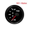Boat Trim Gauge 52MM Marine Trim Tilt Indicator for Inboard Outboard Engine Yacht UP DN Trim Gauge 0-190ohm/160-10Ohm Custom