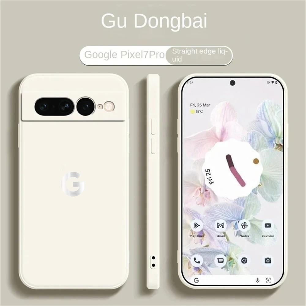 Ultra Slim Liquid Silicone Phone Case for Google Pixel 10 9 Pro XL 8 7 6 A Pro Wireless Charging Shockproof Protector Back Cover