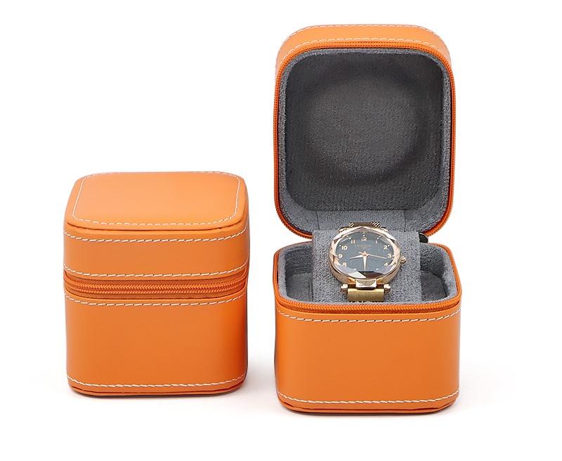 Watch Travel Case PU Leather Zipper Watch Box Organizer Watch Storage Box Jewelry Series Storage Display Case Gift Box