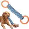 Bite-Resistant Double-Ring Dog Rope Toy Cotton Blend Durable Dog Toy  Tug Play