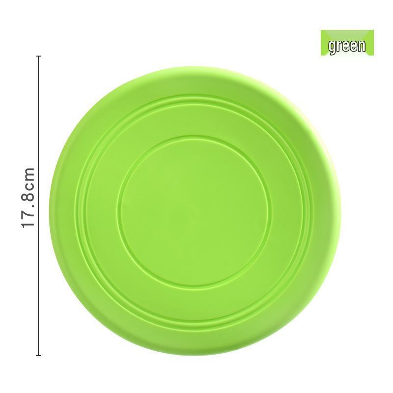 Silicone Bite-Resistant Dog Flying Disc - Floatable Outdoor Training Toy