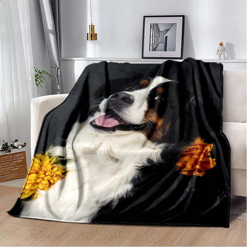 Personalized German Shepherd blanket Husky tiger camping picnic blanket living room sofa throw blanket