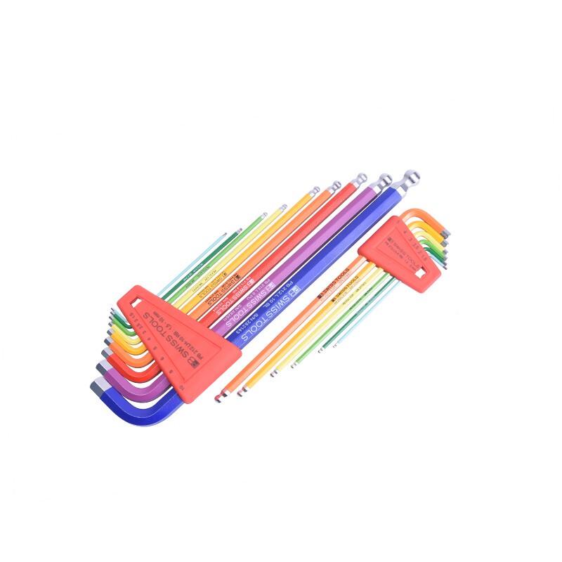 PB SWISSTOOLS Colored Ball Head Hex Key Set