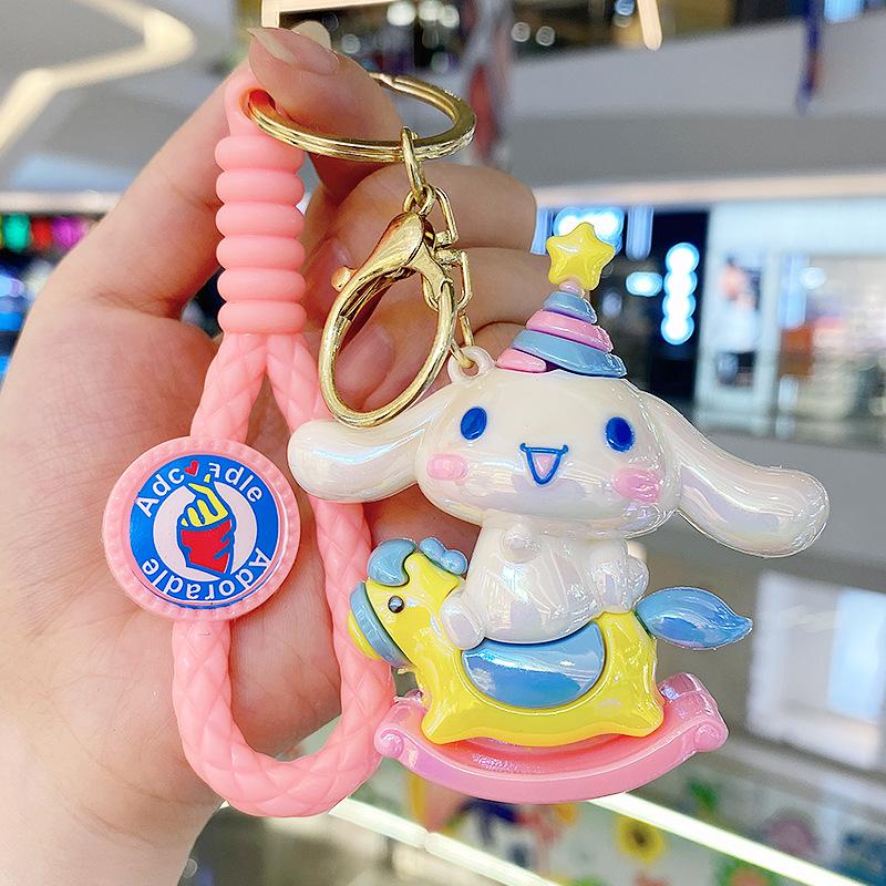 Cute Cartoon Electroplated Colorful Doll Car Pendant Exquisite Birthday Party Gift