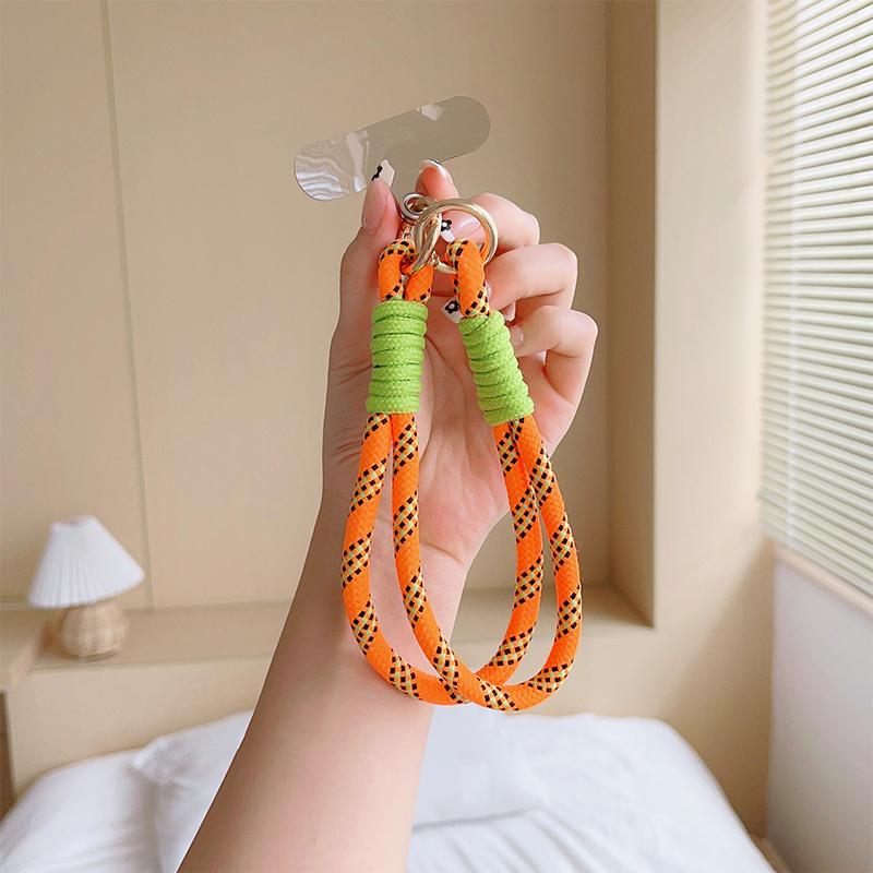 

Милый цветной ремешок для мобильного телефона с проставкой, антипотеря, короткий браслет, подвеска, ремешок, веревка, цепочка