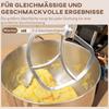 Stand Mixer, Kitchen Machine, Mixing Appliance, 6 Speeds, 5.5L Stainless Steel Bowl, Black
