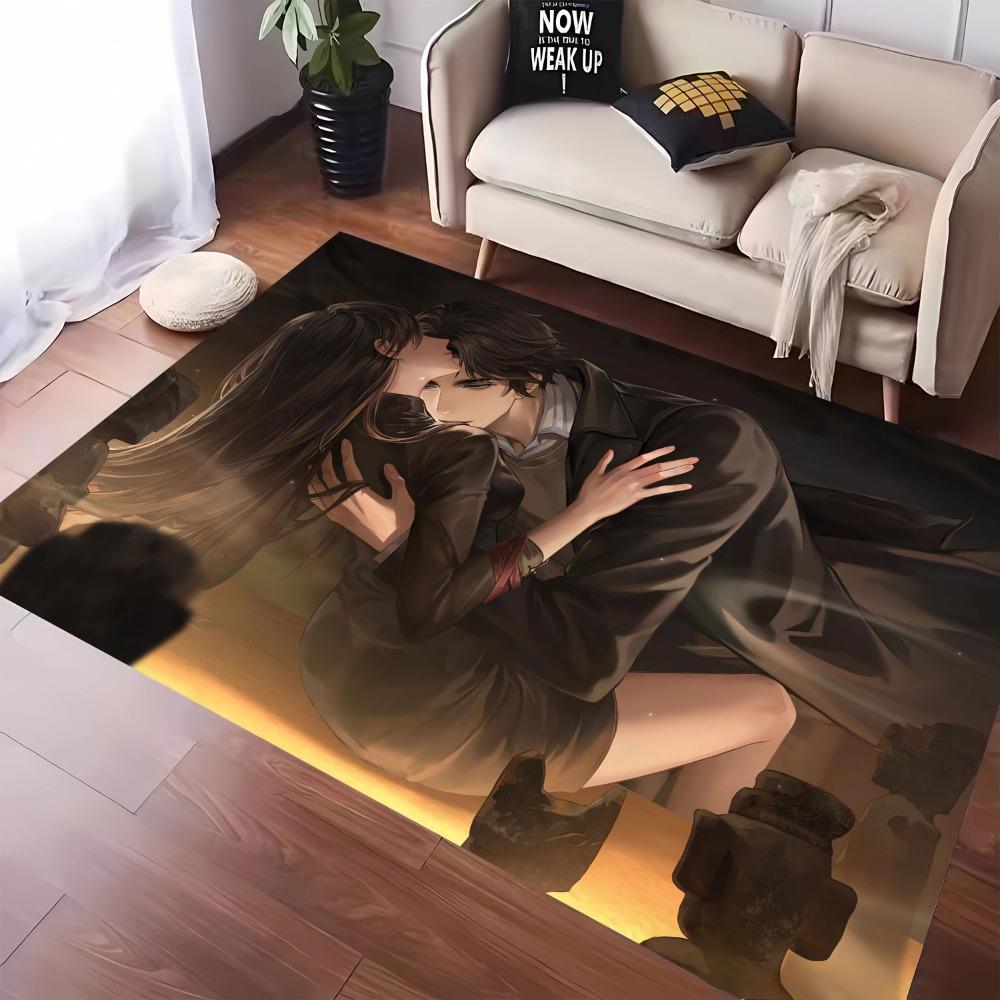 1pc Carpet Game Anime Characters Print for Home Living Room Bedroom Decor Non-slip Rug Floor Mat Comfortable Carpet for Fan Gift