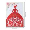 10pcs/set Pretty Girl Holiday Invitations Card Hollow Glitter Paper Envelopes Wedding Party Supplies Top Sale