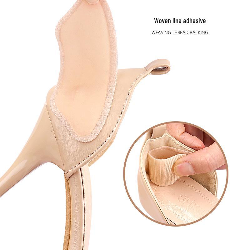 Soft, Self-Adhesive Heel Stickers: Anti-Slip, Anti-Rub, Cuttable, Skin-Like Insoles for High Heels, Adjustable Size