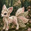 Creative Design Animal Patchwork Set Floral Fabrics Handmade Decor Kit  For Adult Beginners