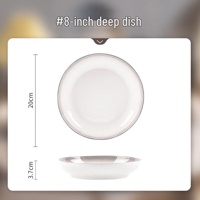 Service de table en céramique Wuhe Nordic Dégradé Gris