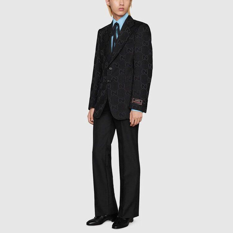 GUCCI SS22 Business Suit Coat Men's Black 680759-ZAHT6-1000