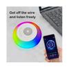 IPX7 Wasserdicht Bluetooth-kompatible schwimmende Lautsprecher Kabelloser Pool-Lautsprecher mit bunten Lichtern