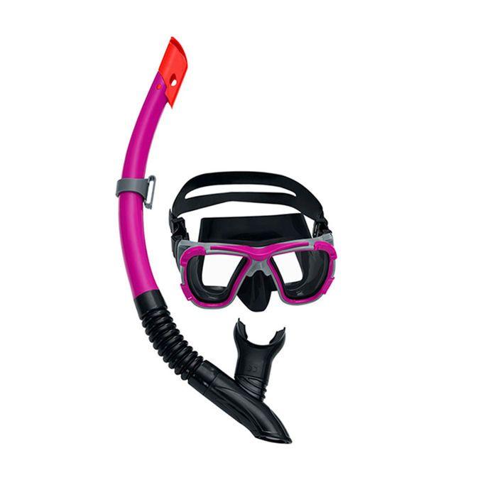 Sett med maske og snorkel - Bestway - 24021 - Assortert farge - UV-beskyttelse - Lekkasjesikkert