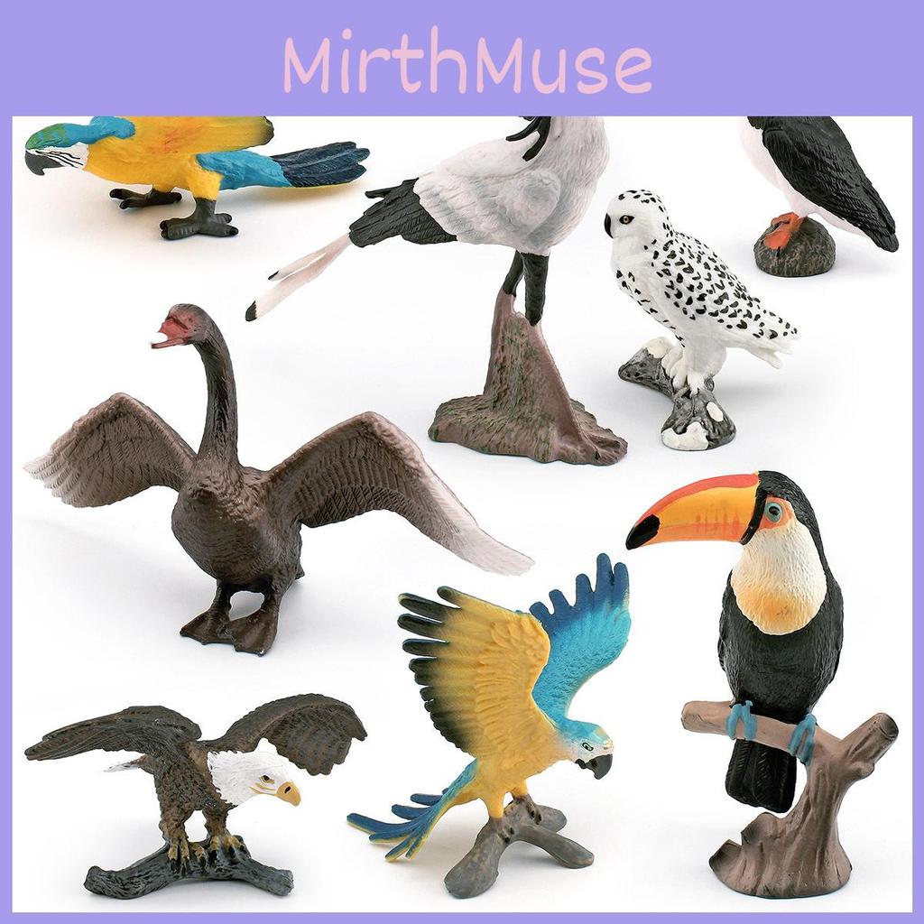 Natureinspired Bird Statue White Head Eagle Plastic Animal Figurine For Display