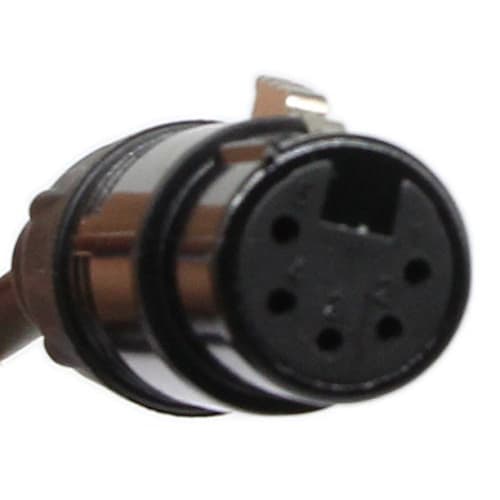 SinLoon DMX Stage Light Cable, DJ XLR Cable, 3-Pin Male XLR To 5-Pin Female XLR DMX Turnaround Connection with XLR Input & Output for Blue Yeti Pro Mo