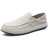 Linen Cloth Shoes Men's Old Beijing Men's Lazy People Pedal Casual Canvas Shoes Men Can Step On Heel Men's Shoes In Summer
