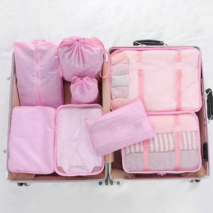 8-Piece Travel Storage and Organizer Set for Suitcases