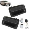Exterior Door Handles W/ 2 Lock Cylinder Keys For Chevrolet C1500 C2500 C3500 Suburban For Cadillac Escalade 15742229 15742230