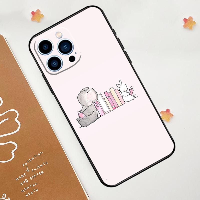 Cute Elephant Phone Case For iPhone 17 Pro Max 14 13 12 11 15 16 Pro Max Mini 15 Plus 16e 17 Air Funda