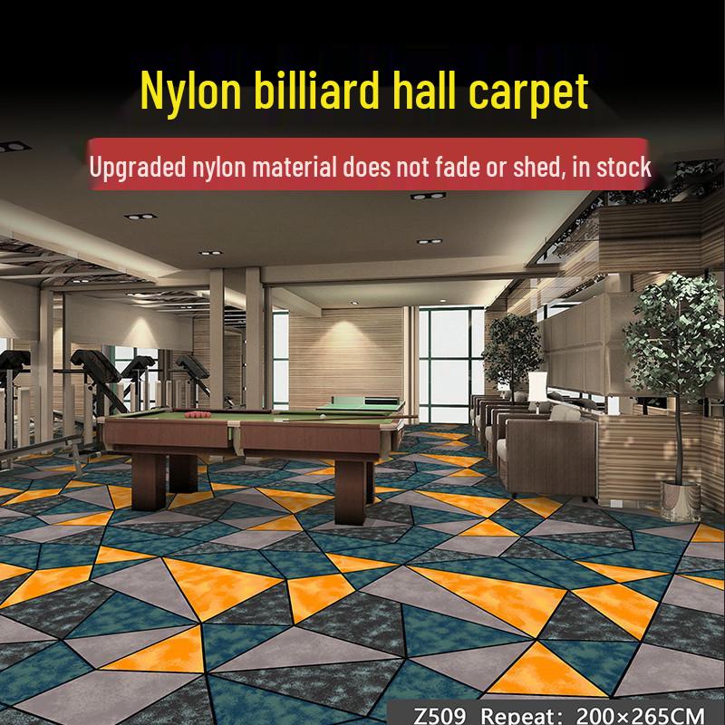 Billiard Room Nylon Carpet: Fireproof, Printed, Large Area, Wall-to-Wall for Halls & Clubs