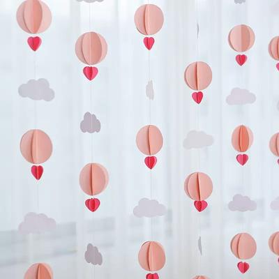 Nor 3D Dragoste Baloane cu Aer Cald Hârtie Ghirlandă Banderolă Zi de Naștere Baby Shower Petrecere Fundal de Perete Agățat Decorațiune Nuntă