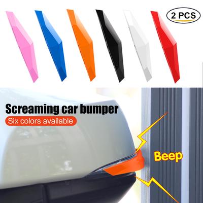 2Pcs Car Styling Door Protector Door Side Edge Protection Guards Stickers Vehicle Auto Door Protector Fiber White Red Blue Green Pink Black Orange