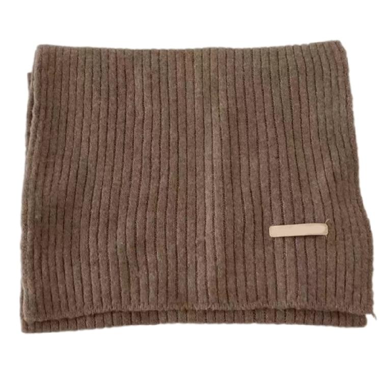 Versatiles Ladies' Knitted Scarf Lightweight Cold Weather Neckerchief Daily Wear for Men Women and Kids