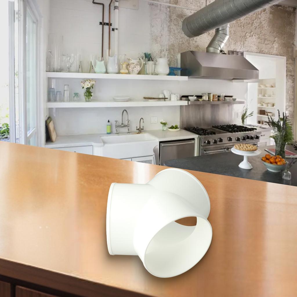 Airflow Distribution Splitter Ducting Splitter Connector Home Ventilation Commercial Ventilation High quality PVC Material