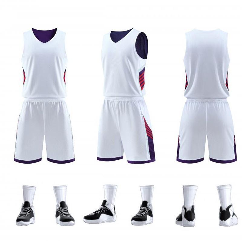 Mens Womens Basketball Jersey Set Quick Dry Breathable Training Uniform Custom Double-Sided Team Sport Wear