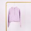 LULU Women's Hooded Half-Zip Terry Cloth Sweatshirt with Gold Logo & Zipper, Plus Velvet Yoga Wear