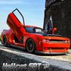 New 1/32 Challenger SRT Hellcat 2024 Alloy Car Model Sound and Light Pull Back Children's Toy Collectibles Birthday Gift