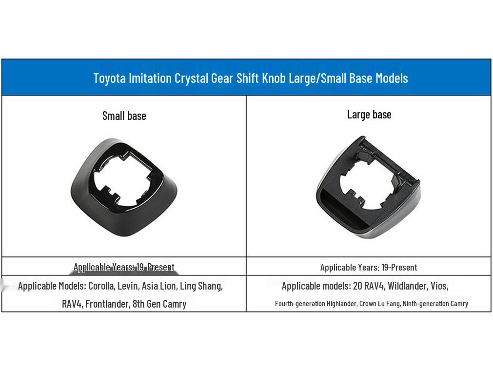 Crystal Gear Shift Knob with Ambient Light for 19-Model New Generation Toyota Camry & Crown Lu Fang