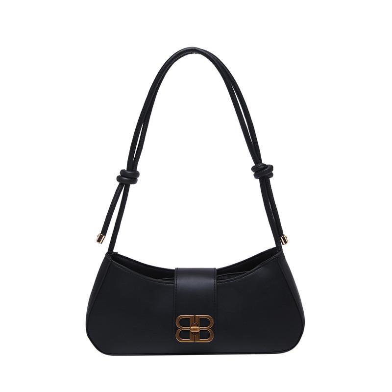 Stylish Mid-sized Urban Minimalist Pu Baguette Shoulder Bag For Everyday Use