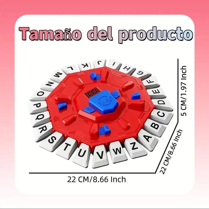 Alphabet Board Game Puzzle Word Game Family Board Game with Digital Display Timer and 2 Categories Modes