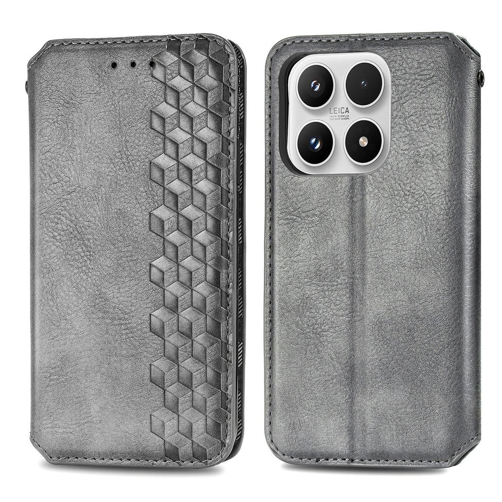 Für Xiaomi 17 Hülle Rautenprägung PU-Leder Brieftasche Handyhülle