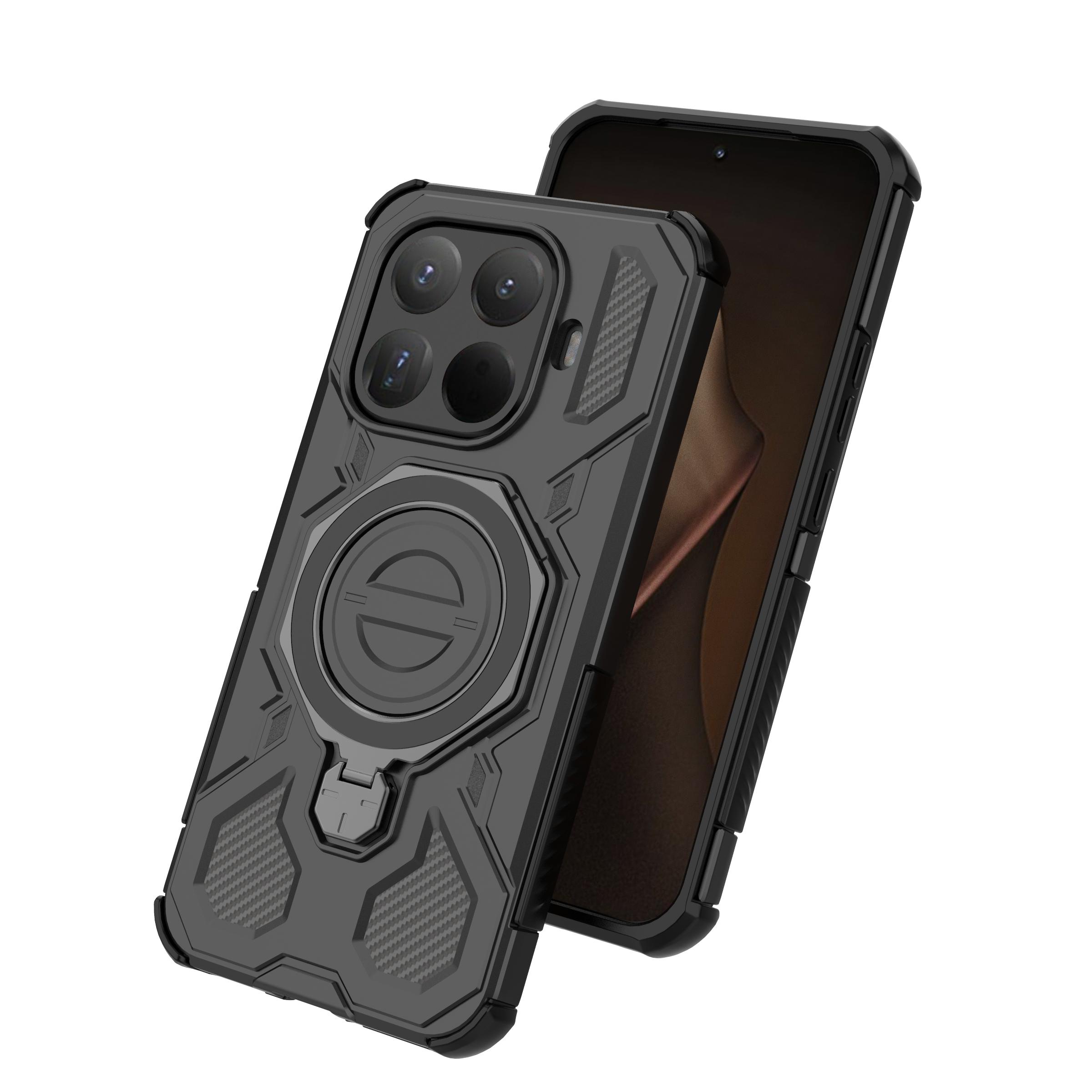 

Чехол-подставка для Xiaomi 15T Pro 5G MI15T Xiaomi15t Противоударный чехол-броня для Xiaomi 15T Xiaomi 15T Pro чёрный