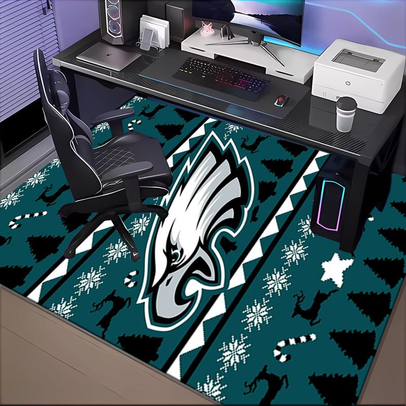 Philadelphia Eagles Teppich Spielteppich, Fußmatte für Schlafzimmer Wohnzimmer Eingangsbereich Teppich, Heimdeko Idee Geschenk für Weihnachten Geburtstag