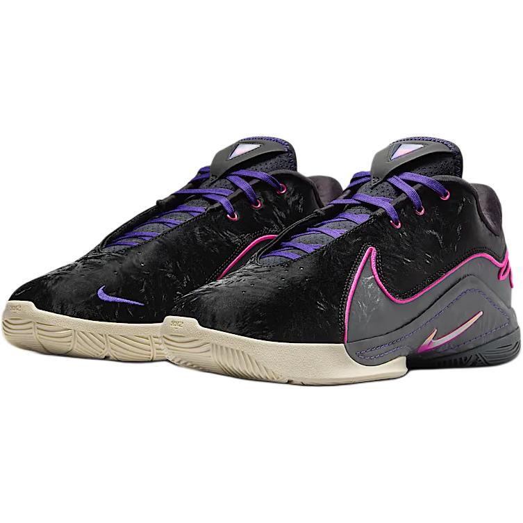 Nike LeBron 22 GS Blacklight Kids Sneakers Laser-Fuchsia Dark-Grey Field-Purple FV5636-001