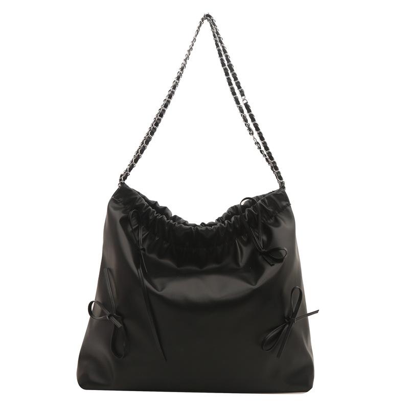 

Французская нишевая плиссированная сумка женская весенняя новая тенденция универсальная простая модная сумка-мессенджер чёрный