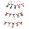 Christmas Glass Cup Identifier Santa Claus Hat Wine Glass Decor Ornaments Christmas Decorations Navidad Noel New Year 2026