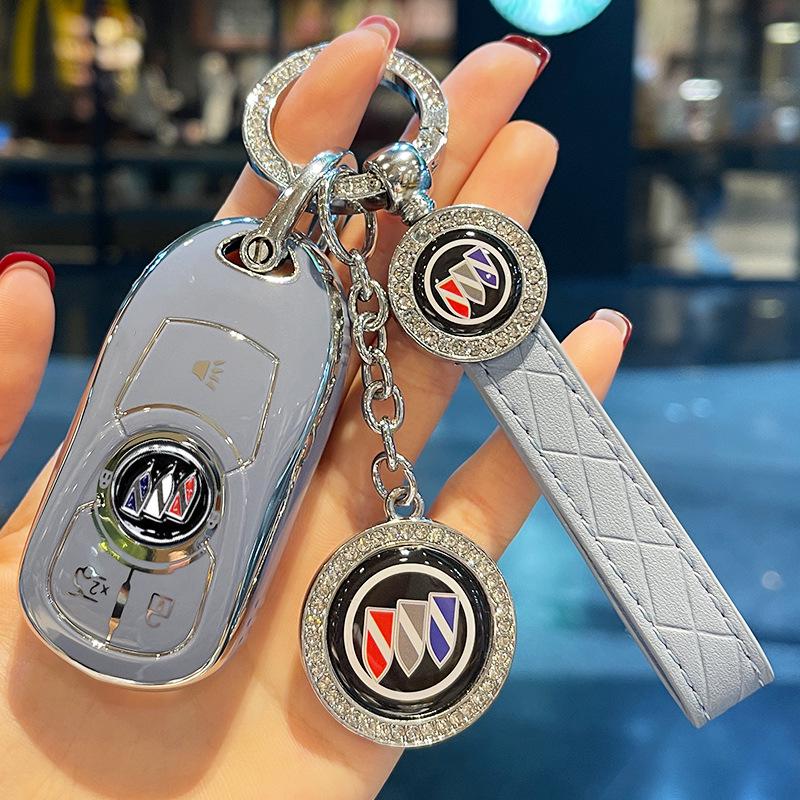 Women's Key Case for Buick Models: Excelle, Regal, Verano, Envision, Enclave, LaCrosse, GL8, Encore.