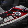 Real Soft Carbon Fiber Sticker For Kia EV6 GT EV 2022 2023 2024 2025 LHD RHD Car Gear Shift Panel Interior Trim Accessories