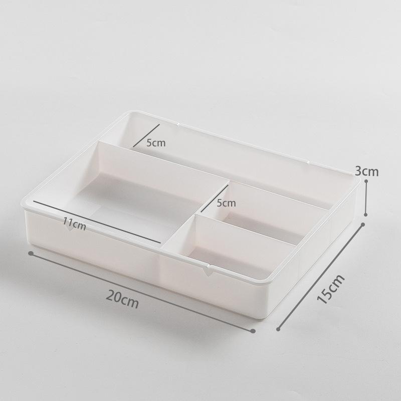 

Органайзер для ящика стола, ящик для хранения канцелярских принадлежностей, ящик для косметики, органайзер для макияжа, контейнер для ящика-разделителя для домашнего офиса белый