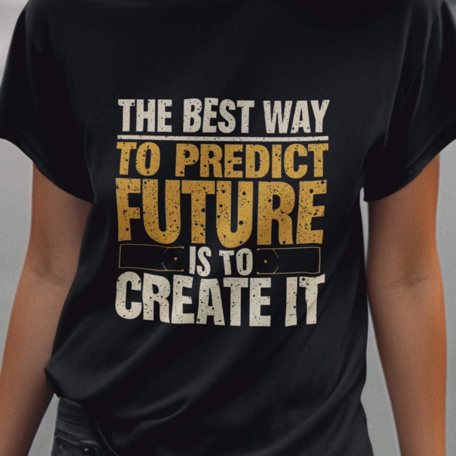 Motivational Create Your Future Unisex Cotton T-Shirt - 7 Colors Available - Size S-3XL 4XL