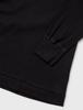 Cottonwarm Long Long Size LL B.V.D. V-Neck T-Shirt, 100% Cotton, V-Neck, Sleeve, Brushed, Men's, Black,