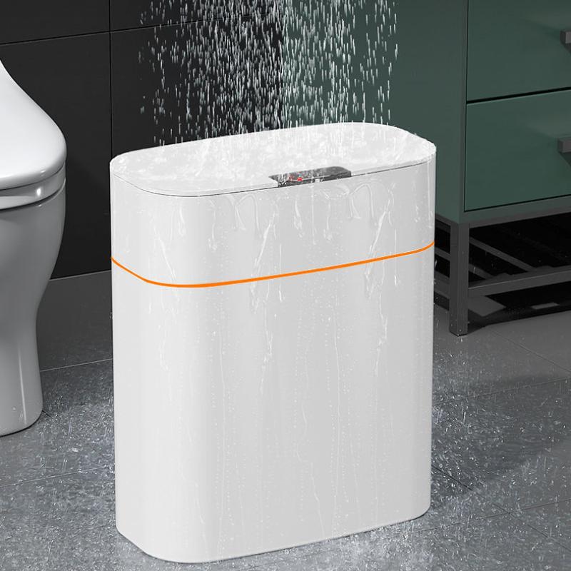 Automatic Intelligent Smart Trash Can Sensor Kitchen Trash Bin With Lid Household Bedroom Bathroom Narrow Gap Waste Garbage Bin