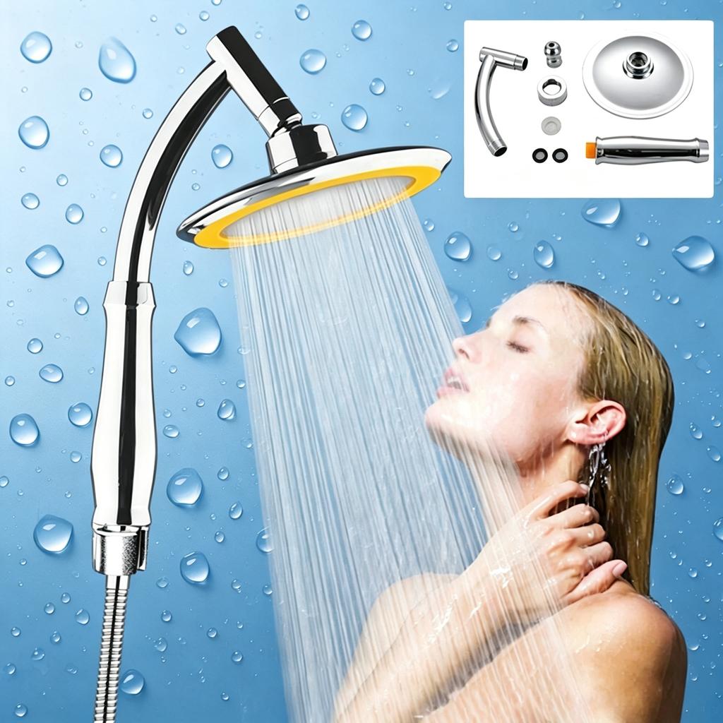 6 Zoll Hochdruck 360 Grad Drehung Großer Runder Großer Regenduschen-Sprüher Badezimmer Handbrause Zubehör Armatur Spa