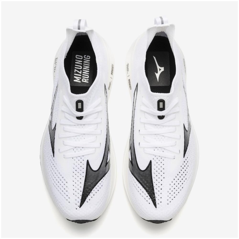 Mizuno Running Shoes NEO ZEN Jogging Marathon Training Sports Lightweight Resilient Thick Sole White x Black cm 2E 24.0
