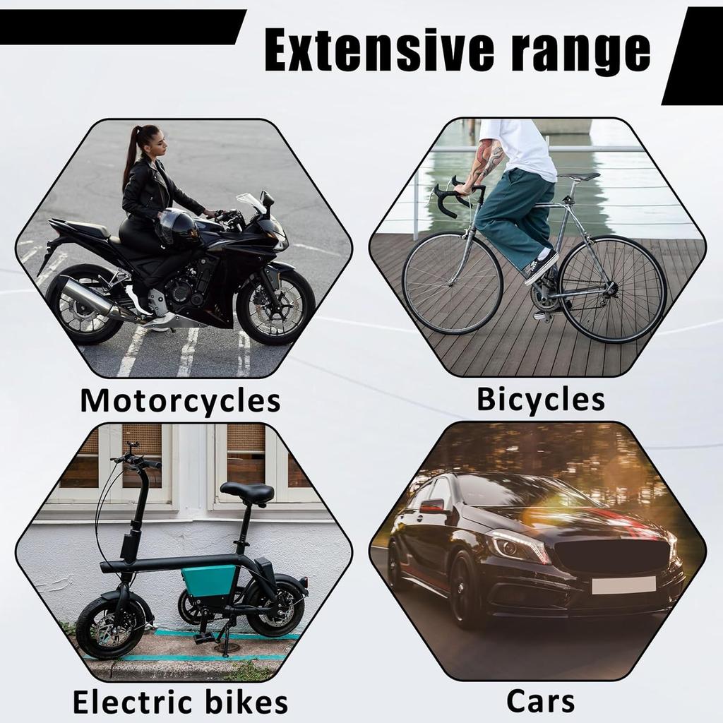 Bewudy 12 PCS Tire Valve Caps, Car Tire Valve Stem Cap, Universal Car Wheel Tires Covers Chrome Valve Stem Caps for Cars, SUV, Truck, Motorcycle,